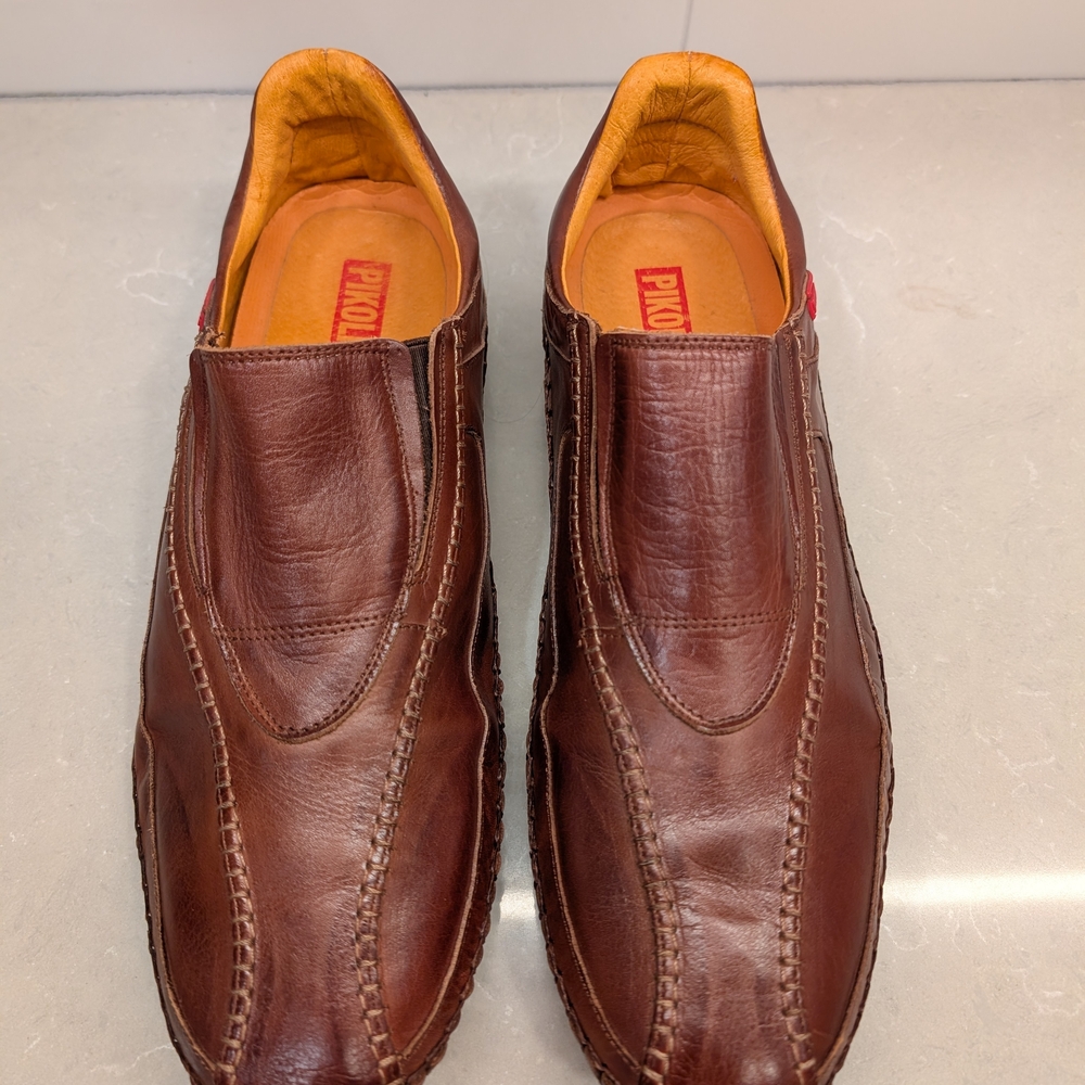 Men's Leather Pikolinos Moccasins with Elastic Closures - Picture 3 of 12
